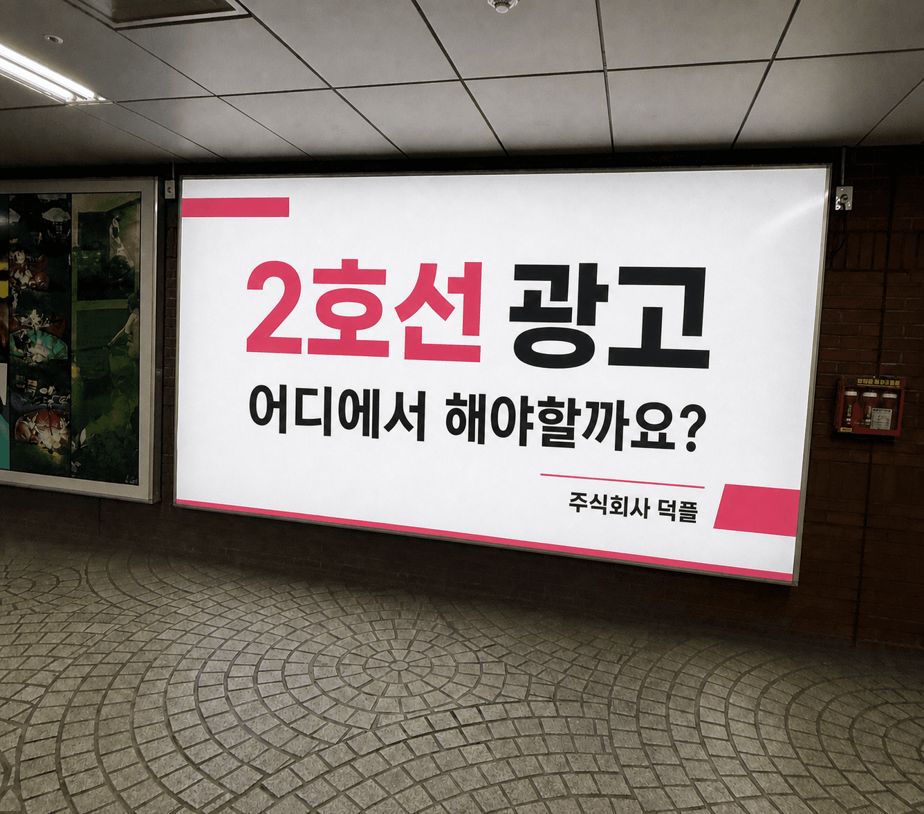 홍대입구 [2호선] 조명광고 옥외광고 사진