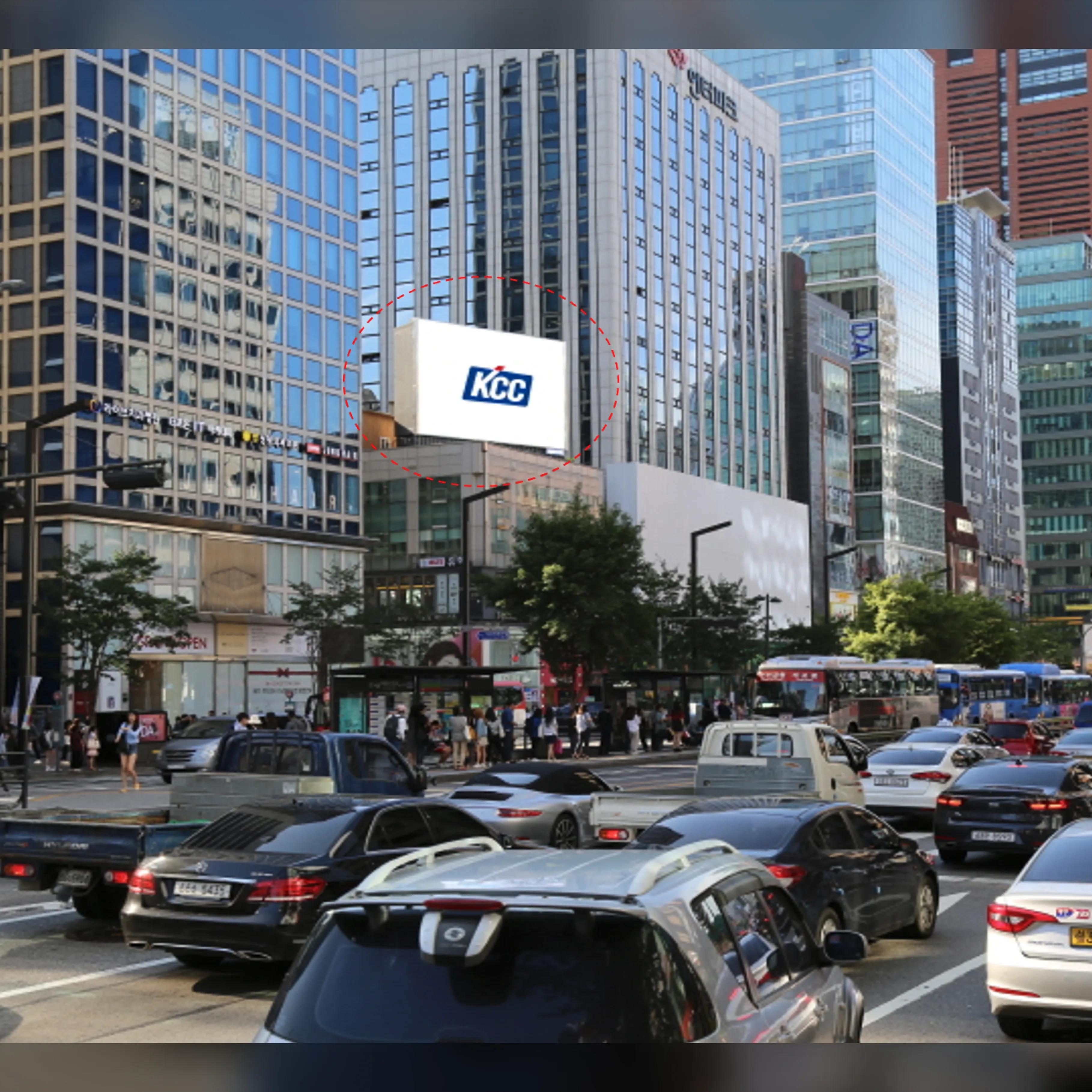 강남대로 우신빌딩 전광판 우신빌딩 옥외광고 사진